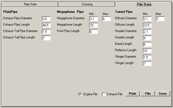 Exhaust File Data